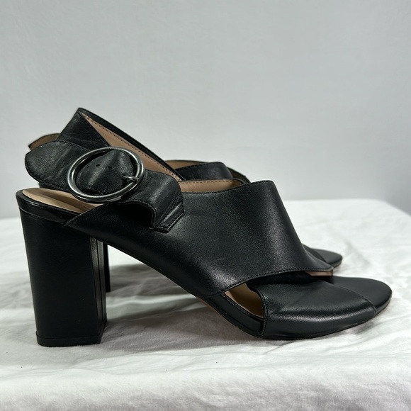Franco Sarto Thick Buckle Strap Heeled Sandals, 8 - Picture 4 of 9